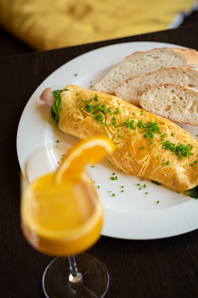 Omeleta se šunkou od kosti Ollies