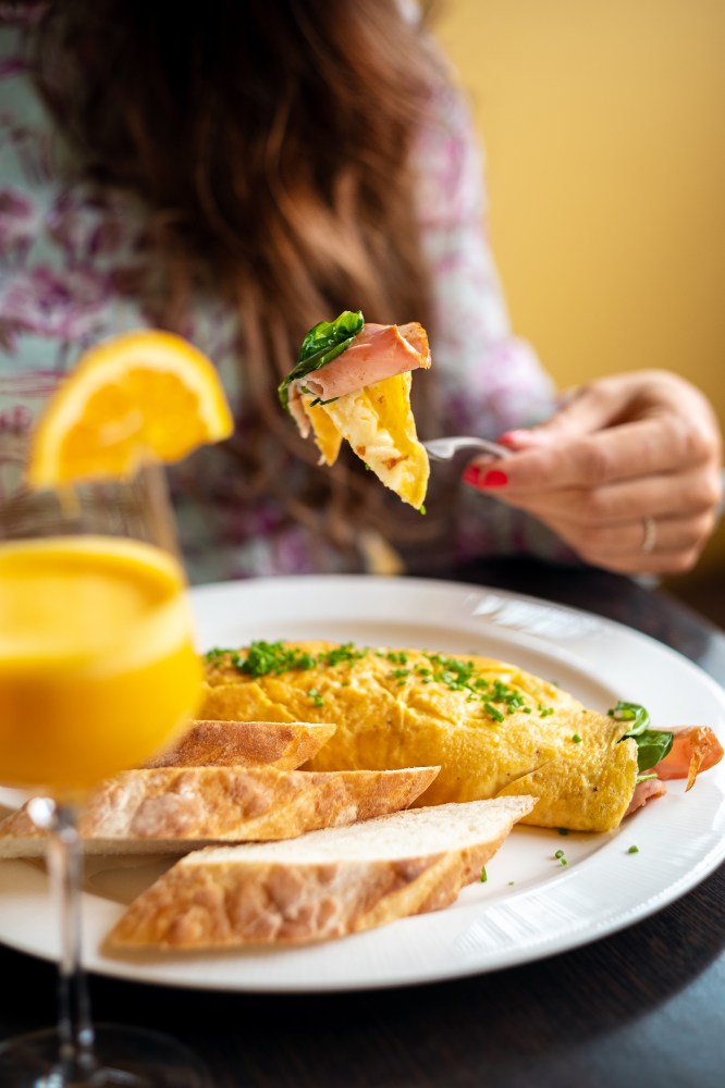 Omeleta se šunkou od kosti Ollies