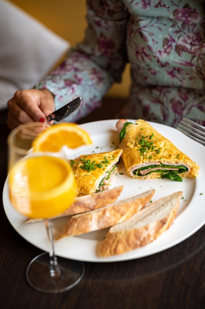 Omeleta se šunkou od kosti Ollies