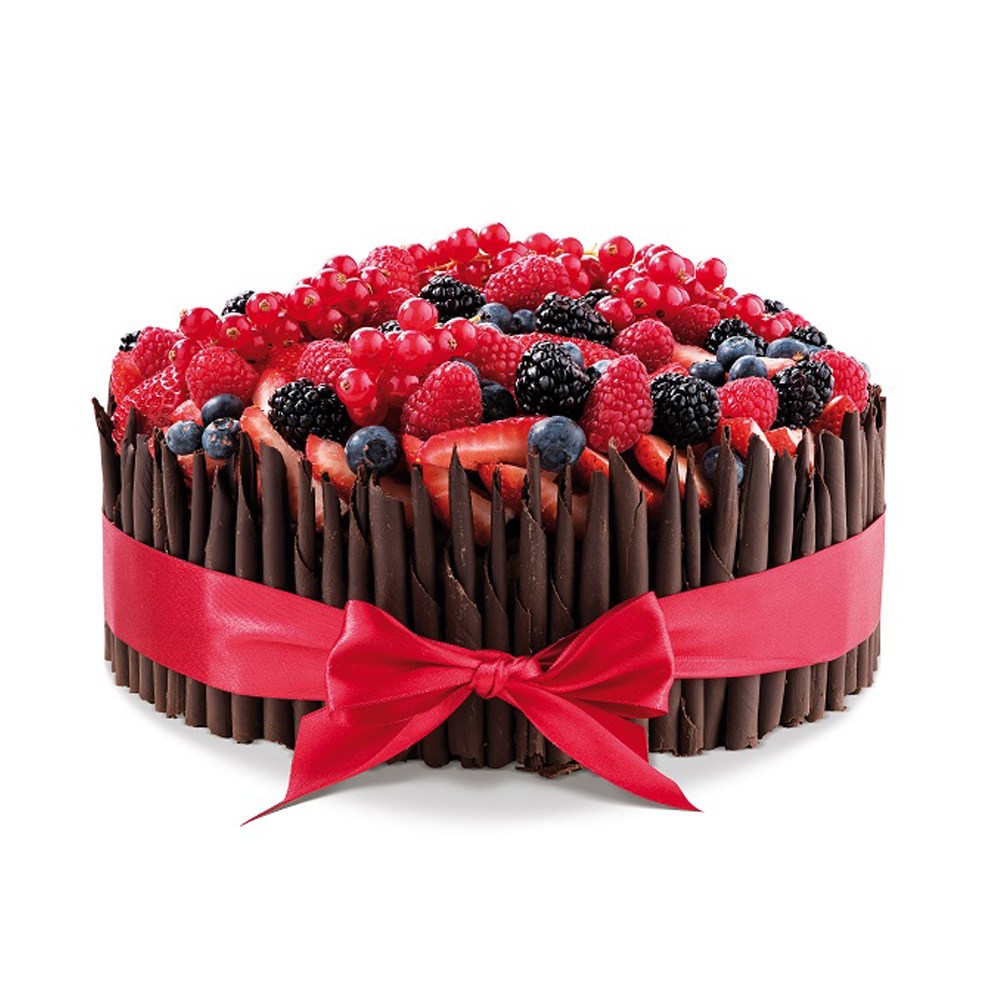 Dort s čokoládovými ruličkami a ovocem Ollies