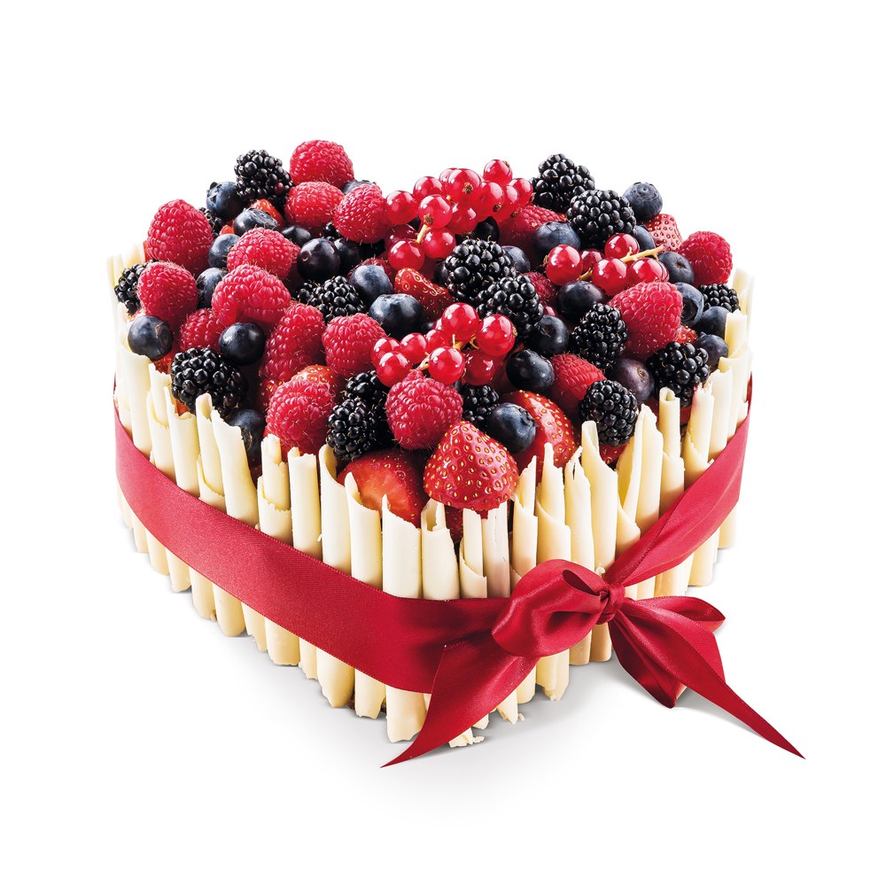 Dortové srdce s čokoládovými ruličkami malé Ollies